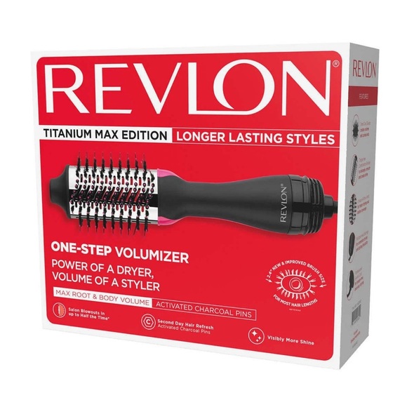 Revlon One-Step Volumizer Blowdry Brush Titanium Max Edition, Costco Exclusive - Picture 9 of 14